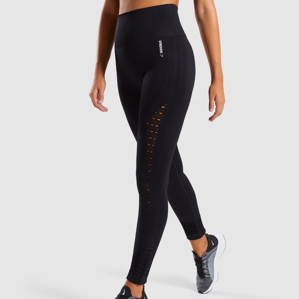 Gymshark Black Energy+ Seamless Leggings